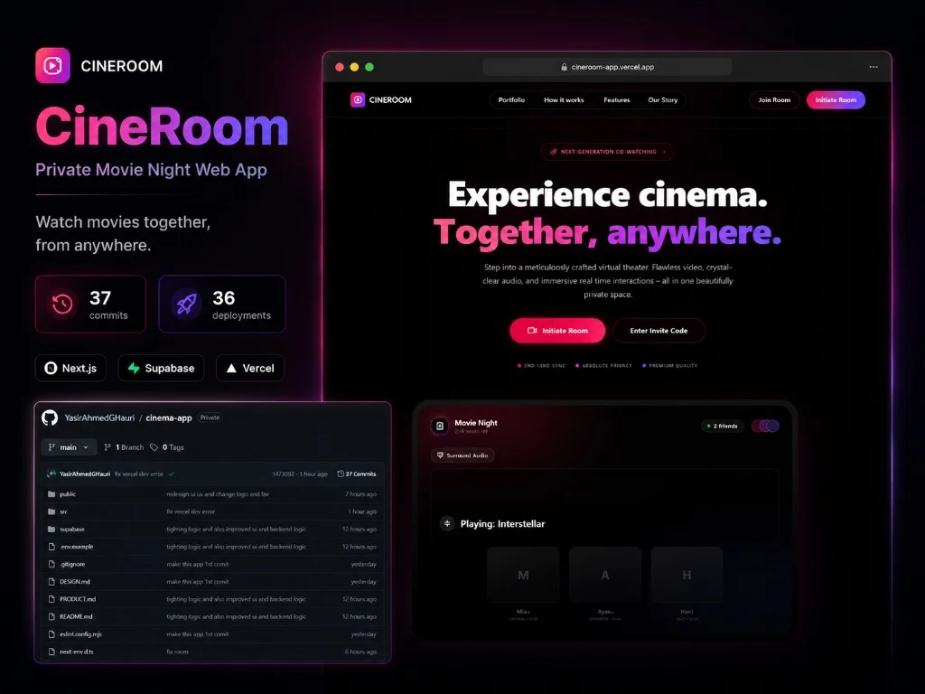 CineRoom — A private movie night made simple