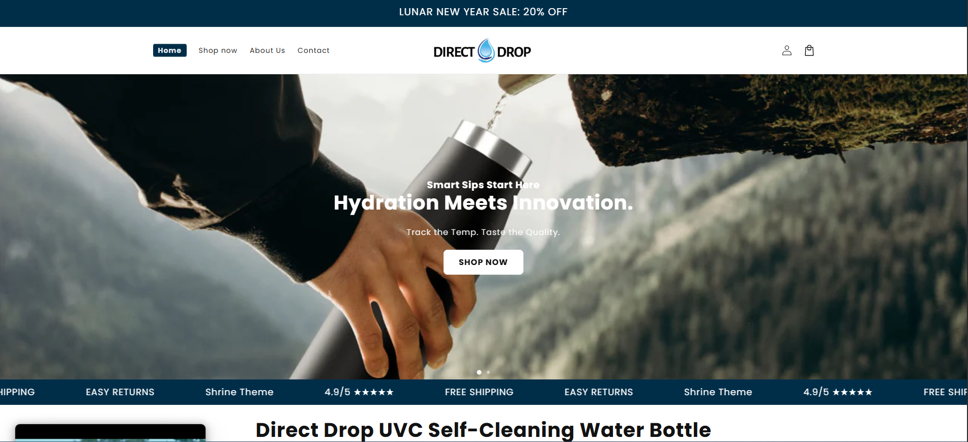 DirectDrop - Smart Water Bottle Store