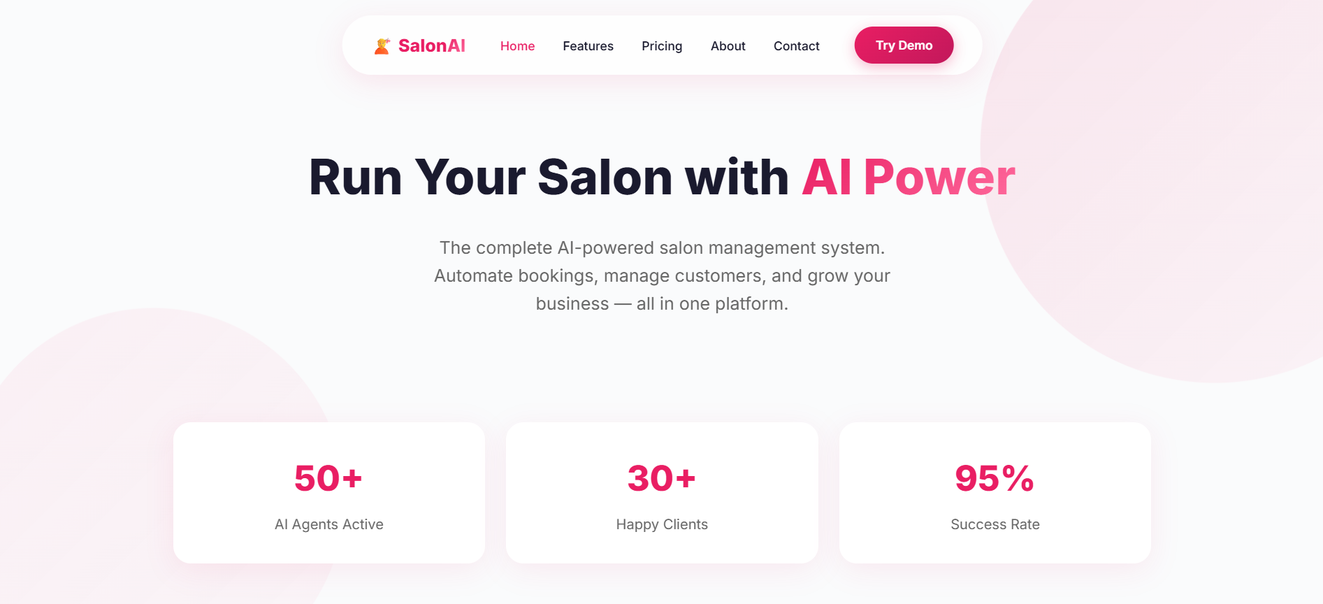 SalonAI - AI-Powered Salon Management